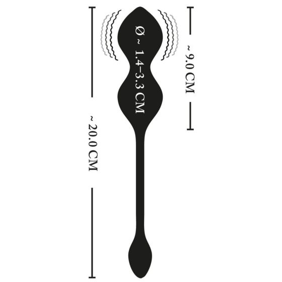 XOUXOU - rádio, elektrická gekončí koule (černá)