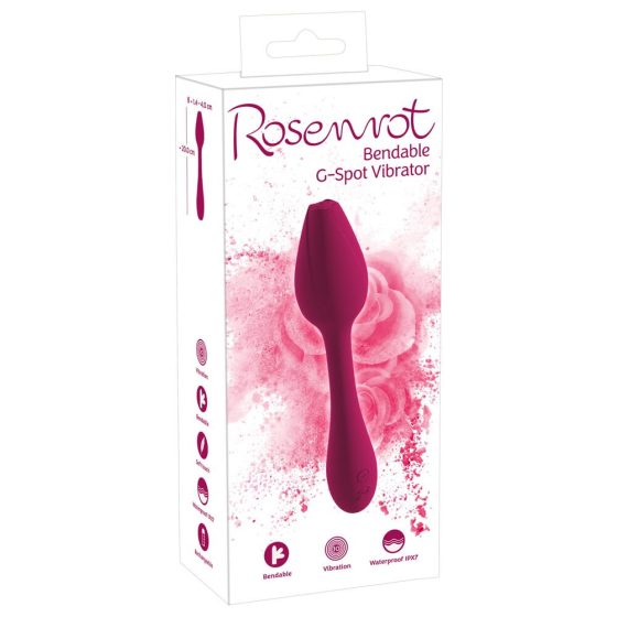 You2Toys Rosenrot - Flexibilní vibrátor Rosebud G-spot (červený)