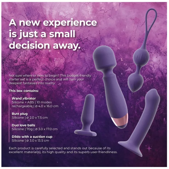 Magic Shiver Feminine - sada erotických pomůcek pro ženy - 4 díly