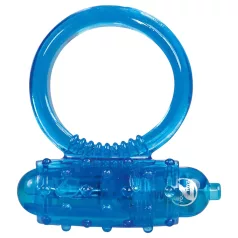  You2Toys - vibrační silikonový erekční kroužek - modrý