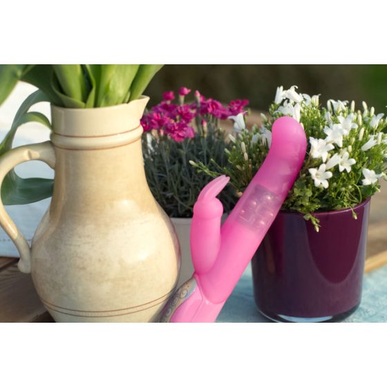 Sweet Smile Pearly Bunny - vibrátor s ramenom na klitoris (26 cm)