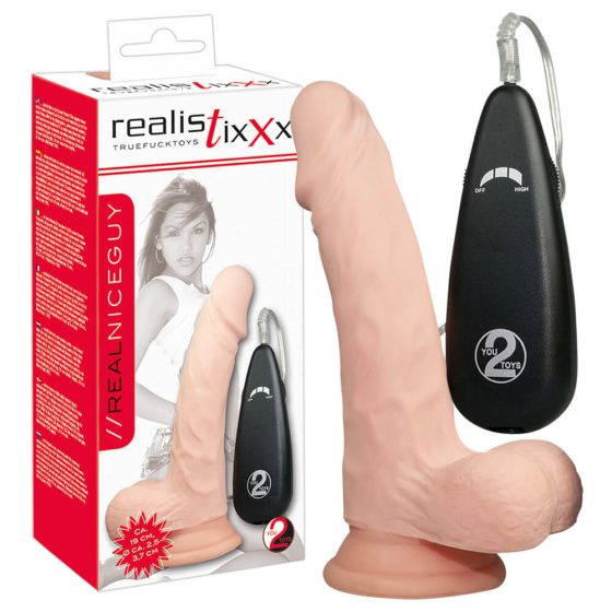 You2Toys Realistixxx Real Nice Guy - realistický vaibrátor (17,5 cm)