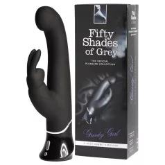   Padesát odstínů šedi Greedy Girl - vibrátor s raménkem na klitoris (černý)