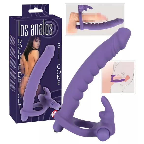 You2Toys - vibrátor 3v1 - anální, vaginální, klitoriální - fialový
