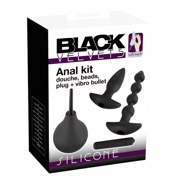 Black Velvets - sada análních vibrátorů - 4 kusy