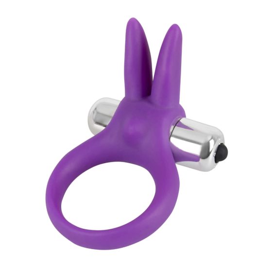 SMILE Rabbit - vibračný krúžok na penis (fialový)