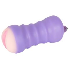   You2Toys - Masturbátor pro muže - vibrační vagina - tělová/fialová