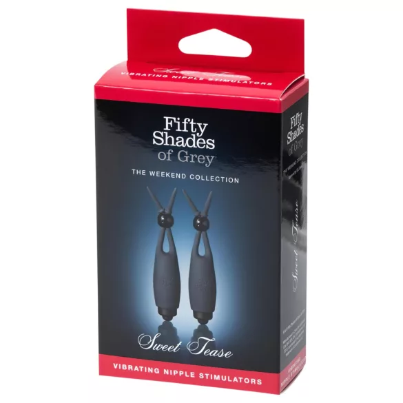 Fifty Shades of Grey - vibrační stimulátor bradavek - sada 2 kusů