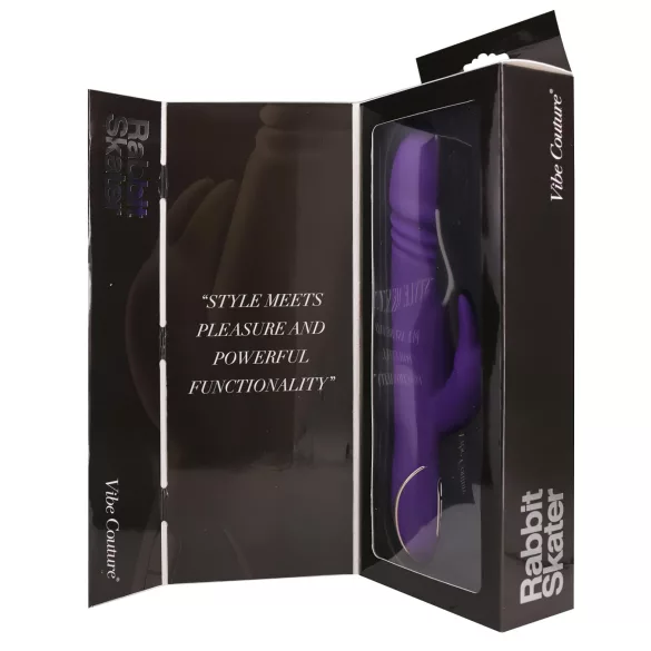 Vibe Couture Rabbit Skater - Králičí, tlačící vibrátor (fialový)