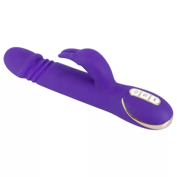 Vibe Couture Rabbit Skater - Králičí, tlačící vibrátor (fialový)