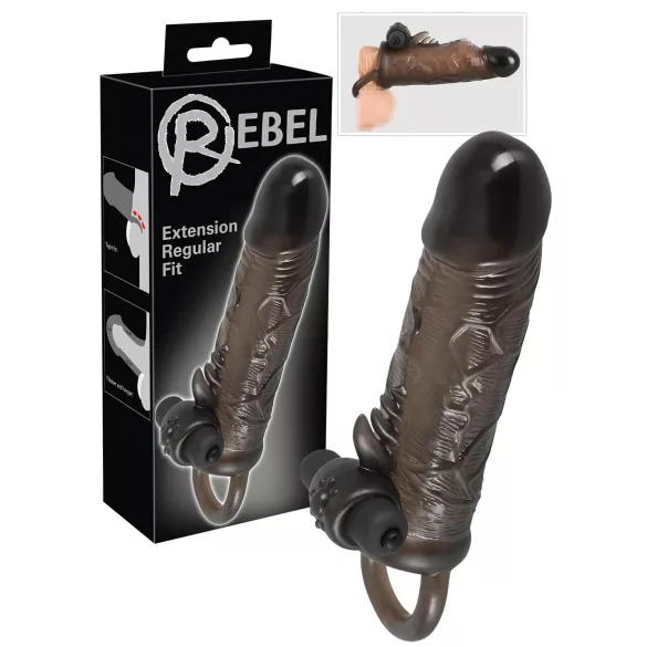 Rebel - vibrační návlek na penis - 19 cm