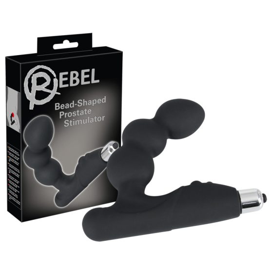 Rebel Bead-shaped - vibrátor na prostatu (černý)