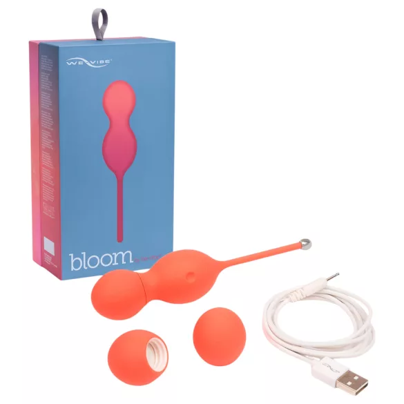 We-Vibe Bloom - venušin kulička s vyměnitelnými závažími - oranžová