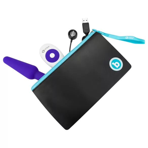 b-Vibe trio - Tří motorový anální vibrátor (fialový)