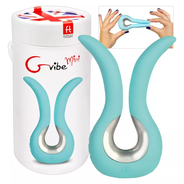 G-vibe Mini - vibrátor na G-bod - silikonový - USB nabíjení - mátový