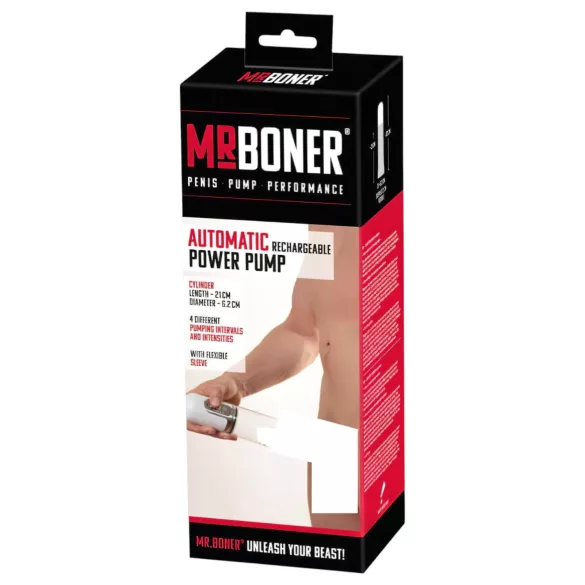 Mister Boner - automatická podtlaková pumpa na penis - dobíjecí