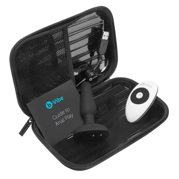 b-Vibe Novice - anální vibrátor pro začátečníky - černý