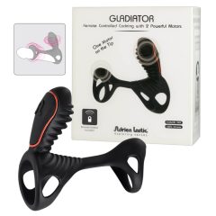   Adrien Lastic Gladiator - vibrační manžeta na penis (černá)