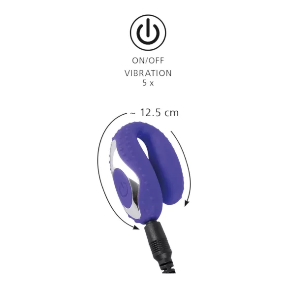 You2Toys - ústní vibrátor - nabíjecí silikonový fialový