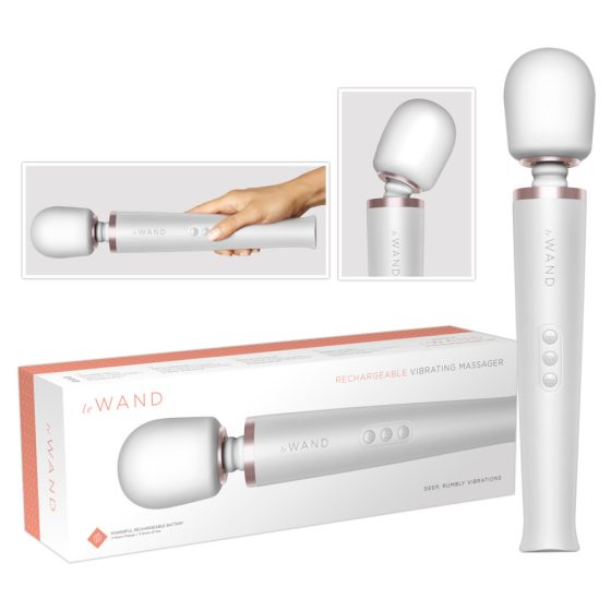 le Wand - exkluzivní nabíjecí masážní vibrátor (bílý)