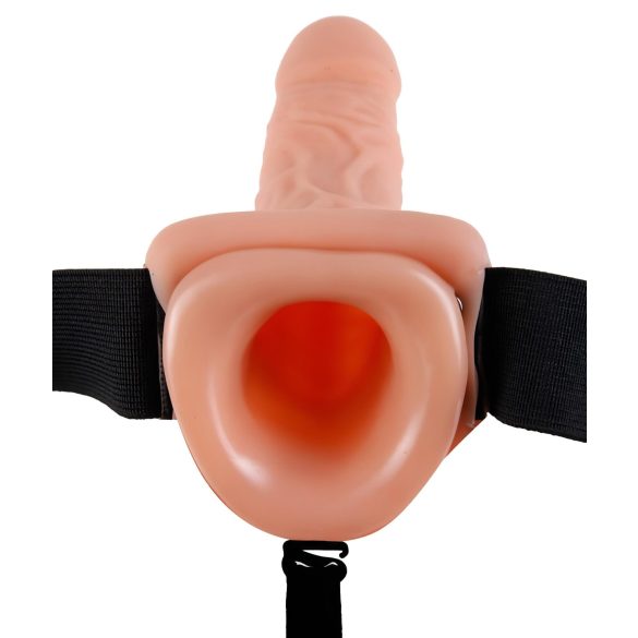 Fetish Strap-on 7 - připínací vibrátor s vibrací - tělová barva