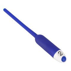   You2Toys Vibrating Silicone Dilator Hollow - dutý silikonový vibrátor močové trubice - modrý (7mm)