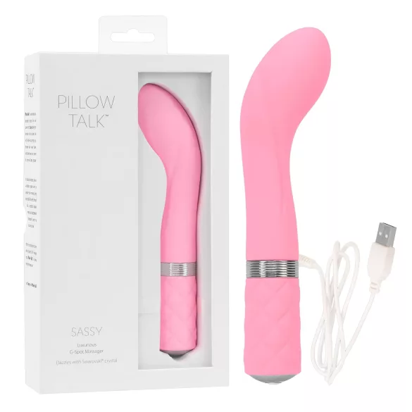 Pillow Talk Sassy - akumulátorový vibrátor na bod G (růžový)