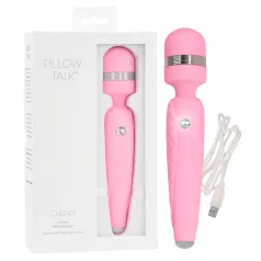   Pillow Talk Cheeky Wand - akumulátorový masážní vibrátor (růžový)