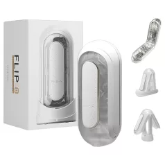 TENGA Flip Zero - vibrační masturbátor - bílý