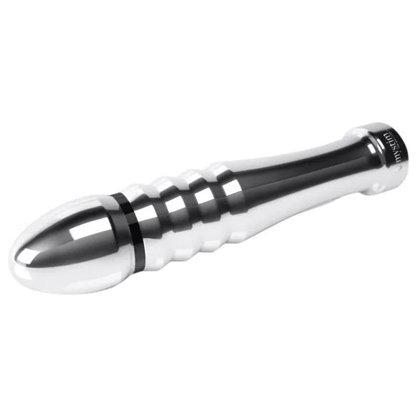 mystim Funky Fella - žebrované elektro dildo