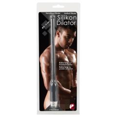   DILATOR - dlouhý silikonový vibrátor na močovou trubici - černý (8 - 11 mm)