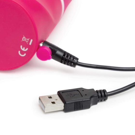 Happyrabbit G-spot - vodotěsný, dobíjecí vibrátor s hůlkou (růžový)