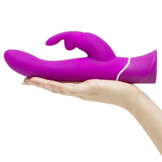 Happyrabbit Curve - vodotěsný, dobíjecí vibrátor s hůlkou (fialový)