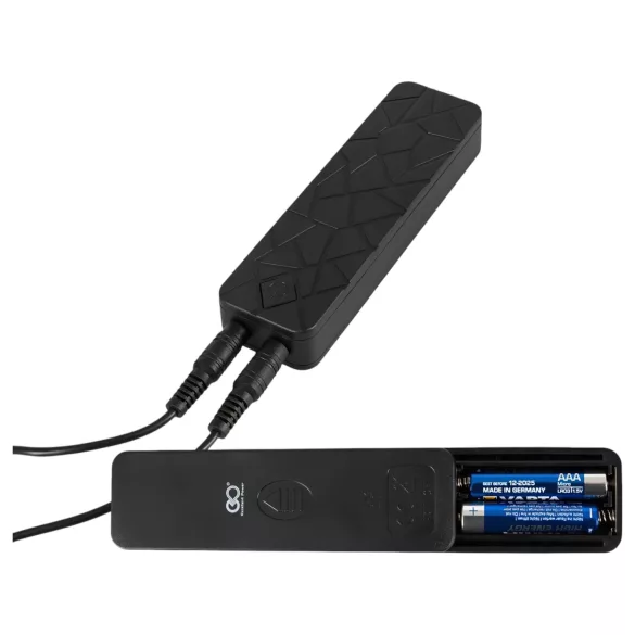 Double Thruster - připínací dvojitý vibrátor - černý