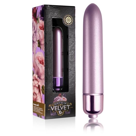 Rocks-Off Touch of Velvet - mini růžový vibrátor (s 10 režimy) - fialový