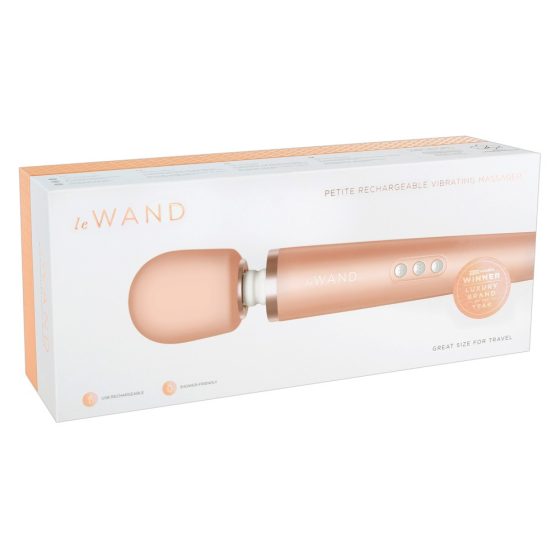 Le Wand Petite - exkluzivní bezdrátový masážní přístroj (růžově zlatý)