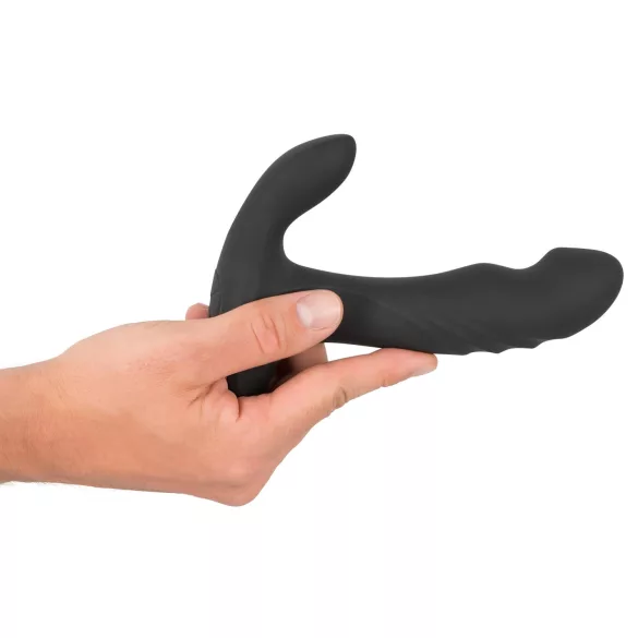 Rebel - vibrátor na prostatu s rotačními kuličkami - černý