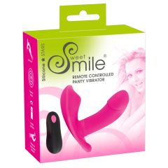   SMILE Panty - nabíjecí připínací vibrátor na dálkové ovládání (růžové)