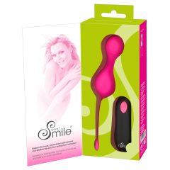   SMILE Love Balls - nabíjecí vibrační vajíčko na dálkové ovládání (růžové)