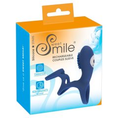   SMILE Couple - nabíjecí vibrační manžeta na penis (modrá)