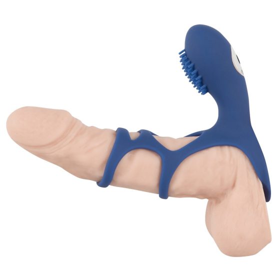 SMILE Couple - nabíjecí vibrační manžeta na penis (modrá)