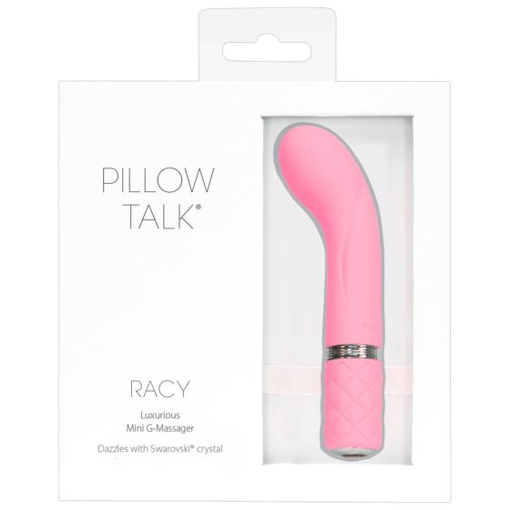 Pillow Talk Racy - dobíjecí úzký vibrátor pro bod G (růžový)