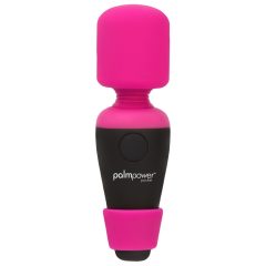   PalmPower Pocket Wand - nabíjecí masážní vibrátor (růžový-černý)