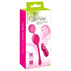   SMILE Love Balls - rádiové vibrační vajíčko -82g (růžové)