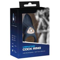   You2Toys Cock Ring - nabíjecí vibrační kroužek na penis (modrý)