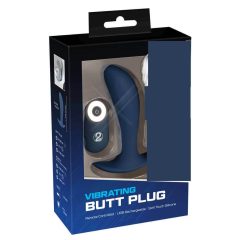   You2Toys Plug - nabíjecí anální vibrátor na dálkové ovládání (modrý)