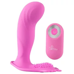   SMILE G-Spot Panty - nositelné akumulátorové, rádiové vibrátory (růžové)