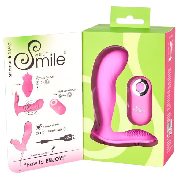 SMILE G-Spot Panty - akumulátorový rádiový vibrátor (růžový)