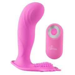   SMILE G-Spot Panty - nabíjecí připínací vibrátor na dálkové ovládání (růžový)
