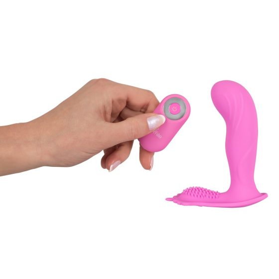 SMILE G-Spot Panty - nabíjecí připínací vibrátor na dálkové ovládání (růžový)